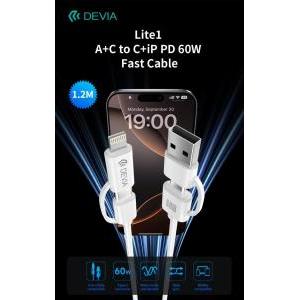 Cavo ricarica rapida usb a c pd 60w 1.2m  decapd60837 compatibile