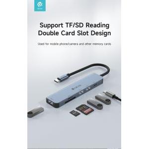 Adattatore usb type c 5 in 1 lettore schede  dehb51pd882