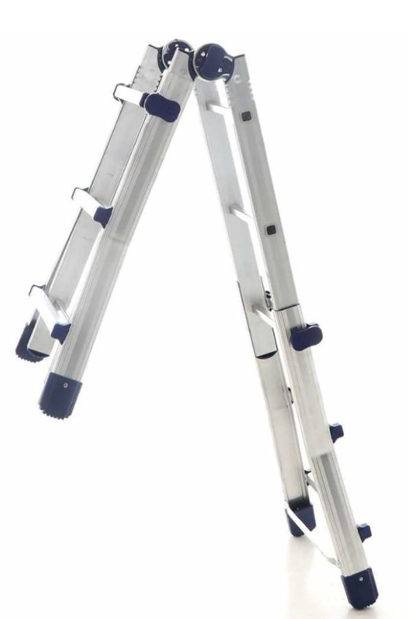 facal facal scala telescopica alluminio 5 più 5 pioli facal briko blu 2335898 per uso professionale - foto 2