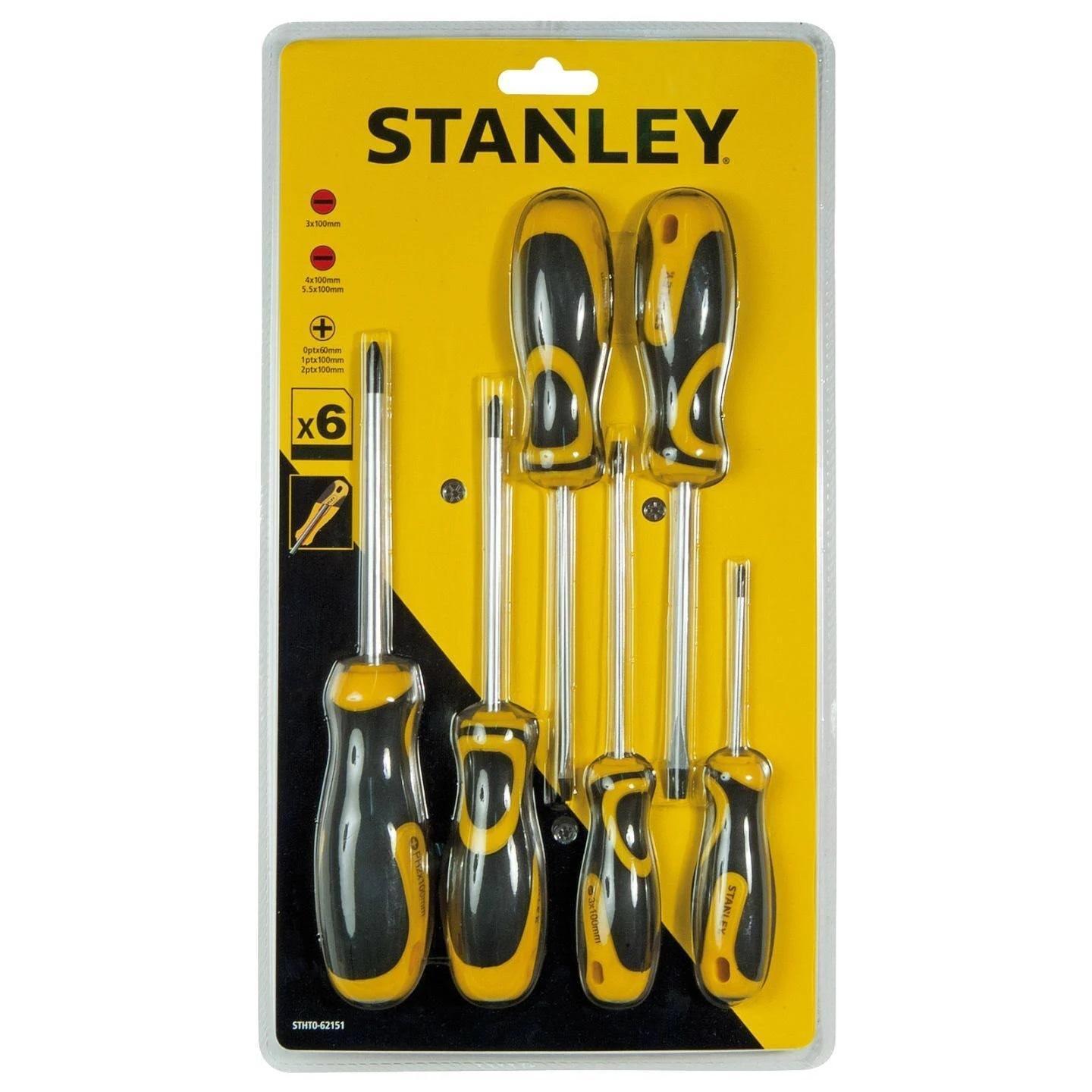 stanley stanley set cacciaviti assortiti 6 pezzi stanley stht062151 uso professionale - foto 1 stanley stanley set cacciaviti assortiti 6 pezzi stanley stht062151 uso professionale - foto 1