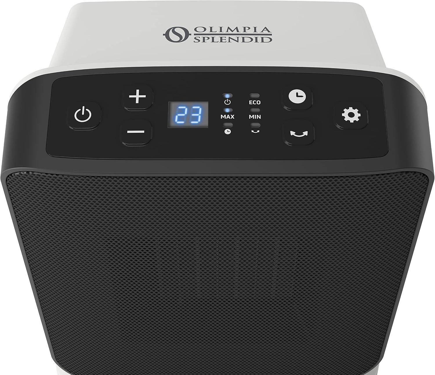 olimpia splendid olimpia splendid termoventilatore elettrico 1800w ambiente 55 metri cubi olimpia splendid 99268 caldo rapido sicuro - foto 3