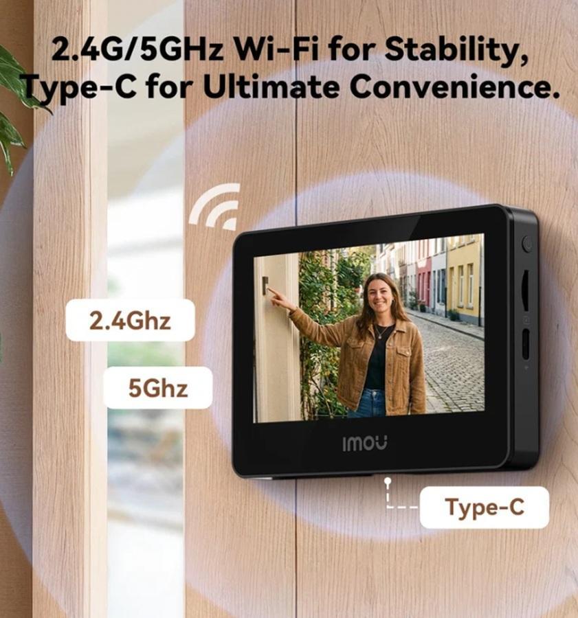 imou imou spioncino video wi-fi 5mp schermo 4,3 pollici vd1 imou sicurezza casa - foto 2 imou imou spioncino video wi-fi 5mp schermo 4,3 pollici vd1 imou sicurezza casa - foto 2