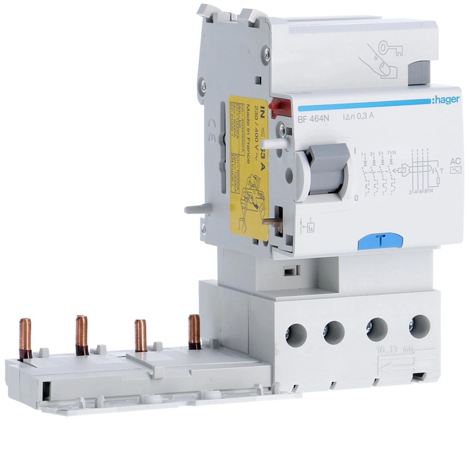 hager hager blocco differenziale 4 poli 63a ac compatibile serie m n bf464n - foto 1