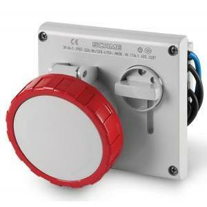 Presa interbloccata protetta serie omnia 3p+n32a 380v ip67 presa cee 405.3287