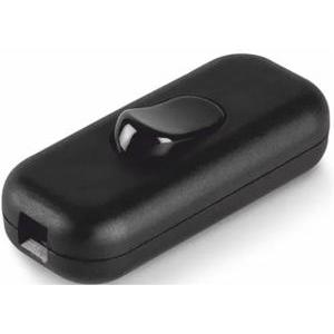 Interruttore unipolare nero per cavo  195.450n