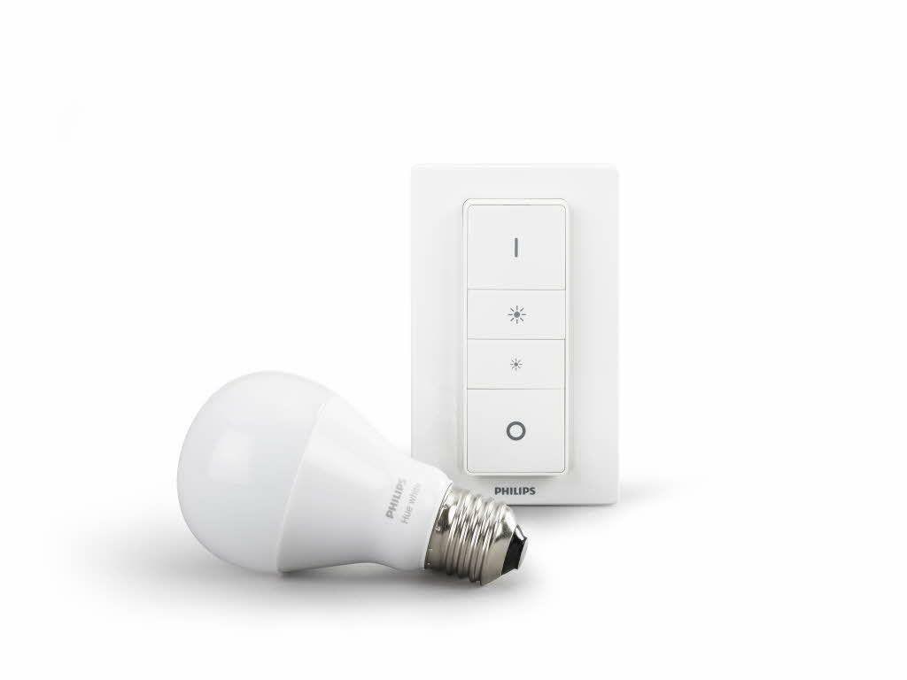 philips hue illuminazione wireless personale, dimming kit con lampadina e27 - foto 1