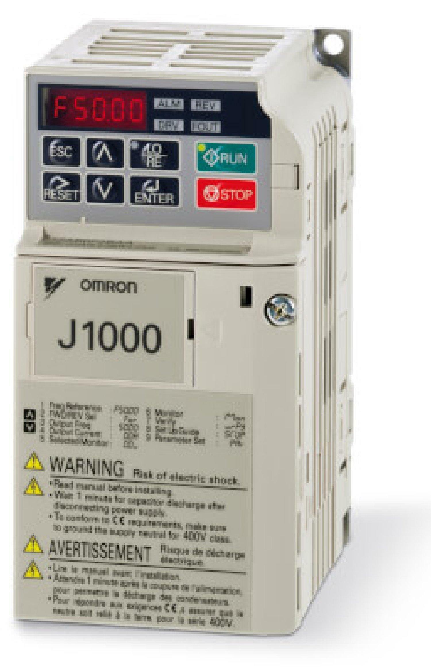 omron omron inverter- j1000 0,55 kw 3 a 220 v monofase jzab0p4baa - foto 1